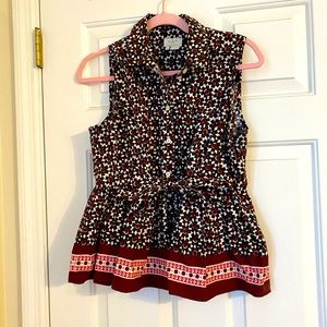 Kate Spade New York peplum top, size L
